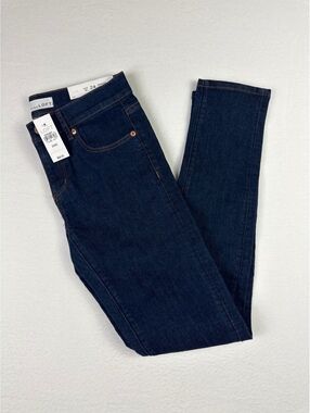 LOFT Modern Skinny Jeans Size 00 / 24 in Dark Blue Denim